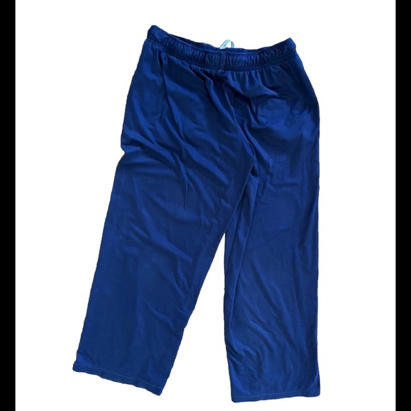 DKNY Pajama Lounge Pants Wide Leg Size S color Blue Super Soft draw string - Picture 2 of 9